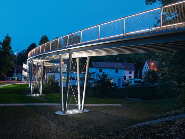 Textilbetonbrücke in Albstadt-Lautlingen